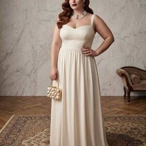 Reformation Hollyhock Dress in Ivory